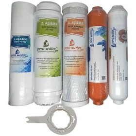 Resim Pera Water Açık Kasa Su Arıtma Cihazı 5 Li Mebransız Mineral Set 