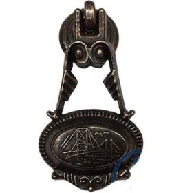 Resim Dekoratif Zamak Sarkaç Küçük Kulp - 30x63mm, Eskitme, 75 Adet 