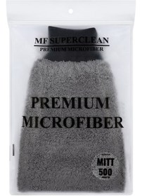 Resim MF SuperClean Mikrofiber Lüks Araç Yıkama Eldiveni 450 Gsm -büyük Ebat 