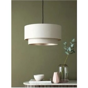 Resim EMG Design Kumaş Başlık 2 Katlı Pasta Avize Yatak Odası Çocuk Odası Oturma Odası 