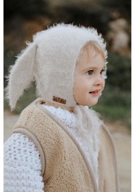Resim Oh La La Koala Tavşan Kulaklı Bebek Beresi Model 9 Bej 