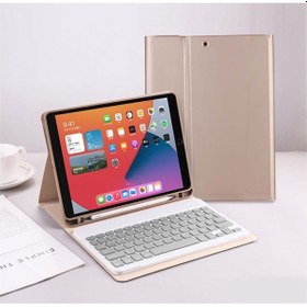 Resim Apple Uyumlu iPad Pro 4. Nesil M2 2022 11 Inç Bluetooth Klavyeli Kılıf Kalem Bölmeli Türkçe Klavye Kılıf 