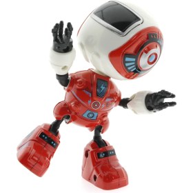 Resim Dekoratif Sesli Işıklı Mini Sevimli Kırmızı Robot 
