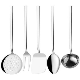 Resim Arsel Alize Sade 89 Parça 12 Kişilik Çatal Kaşık Bıçak Servis Takımlı Tam Set Altın 