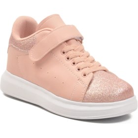 Resim Aspor Pudra Simli Cırtlı Kız Çocuk Spor Ayakkabı 