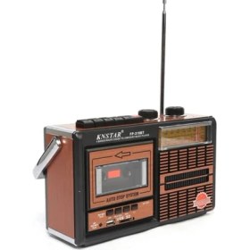 Resim Knstar FP-319BT Nostaljik Bluetooth'lu Kaset Çalar + Usb+Sd+Fm Radyo 