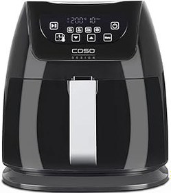 Resim CASO AF 255 sıcak hava fritözü 3 l, ızgara dahil, 1 kg, 60 – 200 °C, güçlü 1400 W, yağsız, paslanmaz çelik iç kısım, siyah 