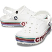 Resim Crocs Bayaband Rainbow Glitter Clg K Beyaz Çocuk Sandalet Beyaz 