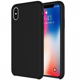 Resim Buff iPhone Xs Max ile Uyumlu Rubber Fit Kılıf Black 
