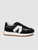 Resim Cabani %100 Hakiki Deri Siyah Kadın Sneaker 