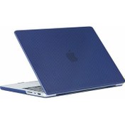 Resim Macbook Pro 13 2020 A2338 M1 Işlemcili Koruma Karbon Kılıfı Hardcase Kapak 