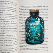 Resim 1 adet Ay ve Yıldızlar Dileme Şişesi Akrilik Kitap İşareti - 2D Şeffaf, Yıldızlar ve Bulutlarla Büyüleyici Gece Gökyüzü Tasarımı, Kitap Severler ve Yaratıcı Yazanlar İçin İdeal, Kitap İşareti Aracı|Kusursuz Kitap İşareti|İncelikli Detaylandırma, Ay Dekoru 