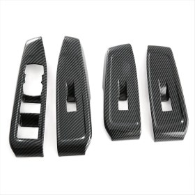 Resim Quee-Niei 1set Abs Rhd Pencere Cam Asansör Trim Anahtar Düğmesi Panel Çerçevesi Ford Ranger Everest Için Iç Dekoratif 2023 (Yurt Dışından) 