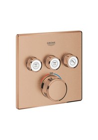 Resim Grohe Grohtherm Smartcontrol 29126Dl0 Üç Valfli Akış Kontrollü Ankastre Termostatik Duş Bataryası Bakır 