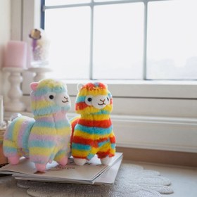 Resim Rainbow Alpaca Doll Plush Toy - Color B / 35CM 