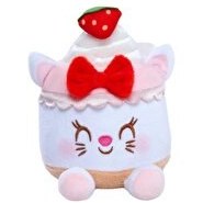 Resim Disney Munchlings Peluş 10 Cm Strawberry Cheesecake Marie 