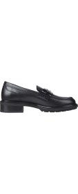 Resim Tommy Hilfiger Tommy Hilfiger Deri Siyah Kadın Loafer Fw0Fw08029Bds 