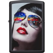 Resim Zippo 218 Reflective Sunglasses Çakmak 