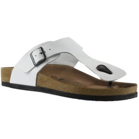 Resim Bueno Shoes Beyaz Napa Deri Erkek Parmak Arası Terlik 05mt101 