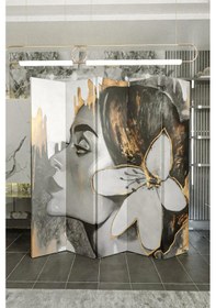 Resim Kadın Baskılı 5 Kanat Paravan Oda Bölme 559882 