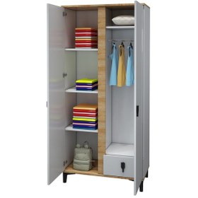 Resim Patiko Rose 2 Kapaklı Dolap Meşe 