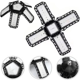 Resim LTG Nova Ledx Ayarlanabilir Açılı 4 Kanatlı 108 Smd Ledli Projektör Işığı 50W 5500 Lumen E27 32CM Çap 