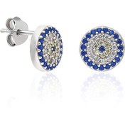 Resim SilverTime 925 Ayar Nazar Boncuğu Küpe 