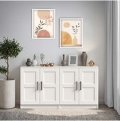 Resim DEKOREX Kns204-beyaz 4 Kapaklı Konsol 