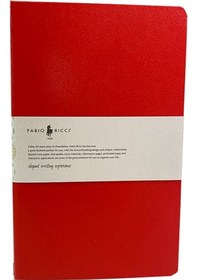 Resim Fabio Ricci Elio 13X21 Sert Kapak Kırmızı Düz Defter 1044 
