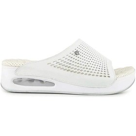 Resim Muya Rive 35214 Anatomik Airmax Masaj Taban Kadın Terlik Beyaz Beyaz 