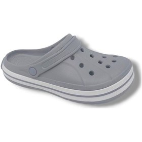 Resim Zerhan Cflex 22233 Unisex Gri Beyaz Gri Sabo Terlik Sandalet Gri 