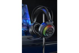 Resim Piranha 2175 Rgb LED Işıklı Kulak Üstü Kablolu Oyuncu Kulaklığı / Gaming / Mikrofon / 2.2m Kablo Uzunluğu 