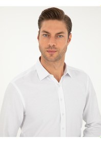 Resim Pierre Cardin Erkek Beyaz Gömlek Desenli 50292539-vr013 Beyaz 