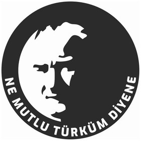 Resim Ne Mutlu Türküm Diyene Duvar-tekne-vitrin-dekor Sticker 40 X 40 Cm 