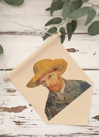 Resim Salon Pinterest Duvar Dekoru, Van Gogh Sanat Serisi, Kanvas Flama Askılı Duvar Örtüsü NO:448 - Renkli - 16 / 30 x 40 