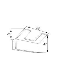 Resim Soho Prado İkili Bornoz Askılık Krom 