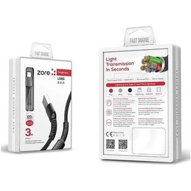 Resim Zore Ls65 Type C Usb 3.0 Hızlı Şarj Ve Data Kablosu 3 Metre 2.4A 