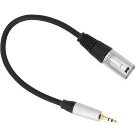 Resim Fortunelane 3.5mm Mikrofon Ses Kablosu: Kameralar Ve Yayınlar İçin Xlr Erkek Adaptör 