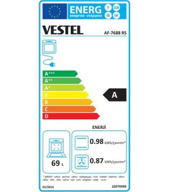 Resim Vestel AF-7688 RS 69 LT Rustik Ankastre Fırın 