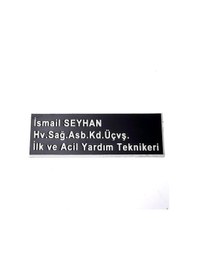Resim Pleksi Yaka İsimliği - Mıknatıslı - Personeli İsimliği Siyah 