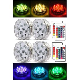 Resim Su Geçirmez Rgb LED Aydınlatma Nargile ve Havuz Içi LED Işık Kumandalı 