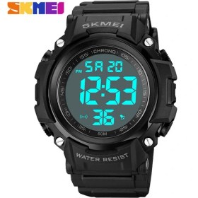 Resim Hanyang Siyah Beyaz Moda LED Dijital Saat Erkekler Skmeı Marka Açık Spor Alarm Chrono Su Geçirmez Askeri Saatı Reloj De Hombre (Yurt Dışından) 