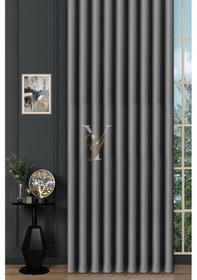 Resim Blackout Fon Perde V-2022 Arsenik Çok Renkli 