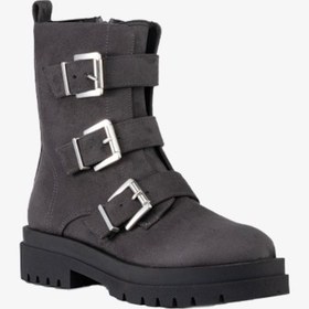 Resim 25-1410 Füme Nubuk Kadın Bot Siyah 