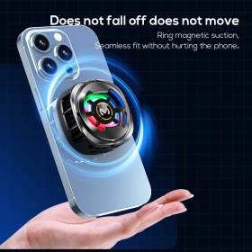 Resim EİMA CX06 15W Manyetik + Klipsli Telefon Soğutucu | Yarı İletken Fanlı 