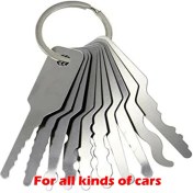 Resim Zhuning Shop 2 Et Paslanmaz Çelik Jiggler Tuşları Çift Taraflı Araba Kilit Açma Kilidi Açık Onarım Aracı Araba Tamir Araba Anahtarları Çilingir Aracı Kapı (Yurt Dışından) 