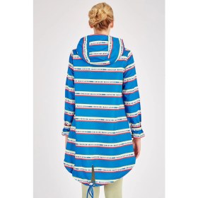 Resim Maraton Comfort Kadın Kapşonlu Uzun Kol Saks Yağmurluk 19327 