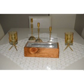 Resim Freya Dekoratif Masa Üstü Şömine 