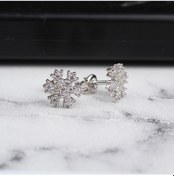 Resim Glorria Gümüş Kar Tanesi Küpe N11.31023 