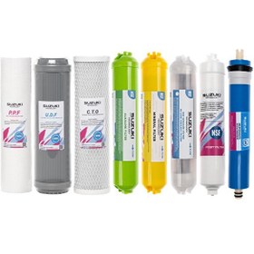Resim Sulook 10" Açık Kasa Su Arıtma Cihazı Tam Set (8 Filtre) Mineral Det (553360488) 